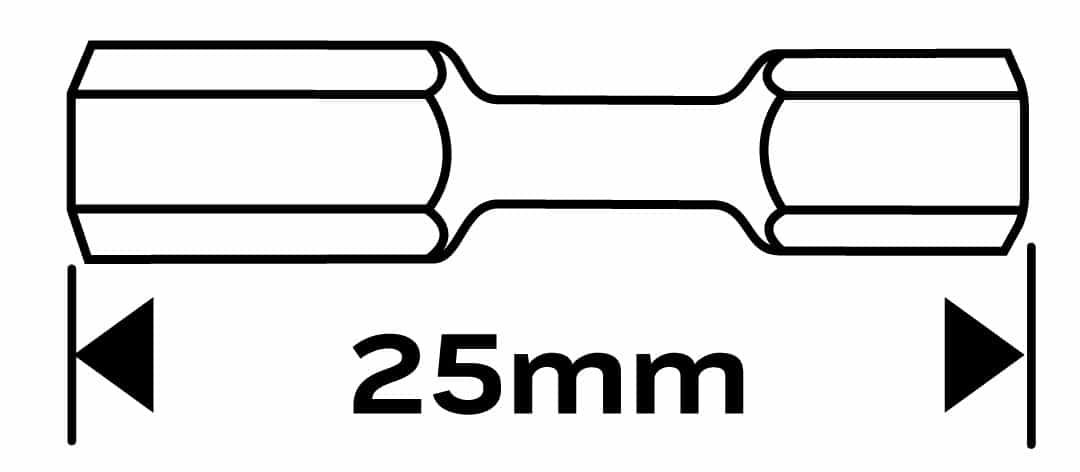 NEO TOOLS Impact bits HEX6 25 mm 2 pieces - reliable tool 4