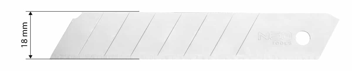 NEO TOOLS Snap-off blades 18 mm - 10 pieces in display 7