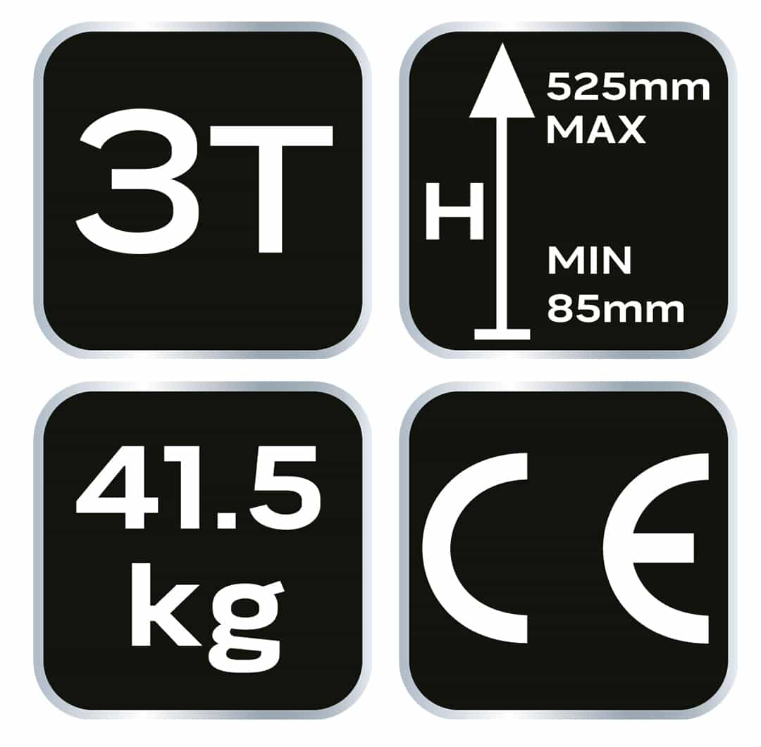 Low profile hydraulic jack 3T - ideal for workshop and garage 6