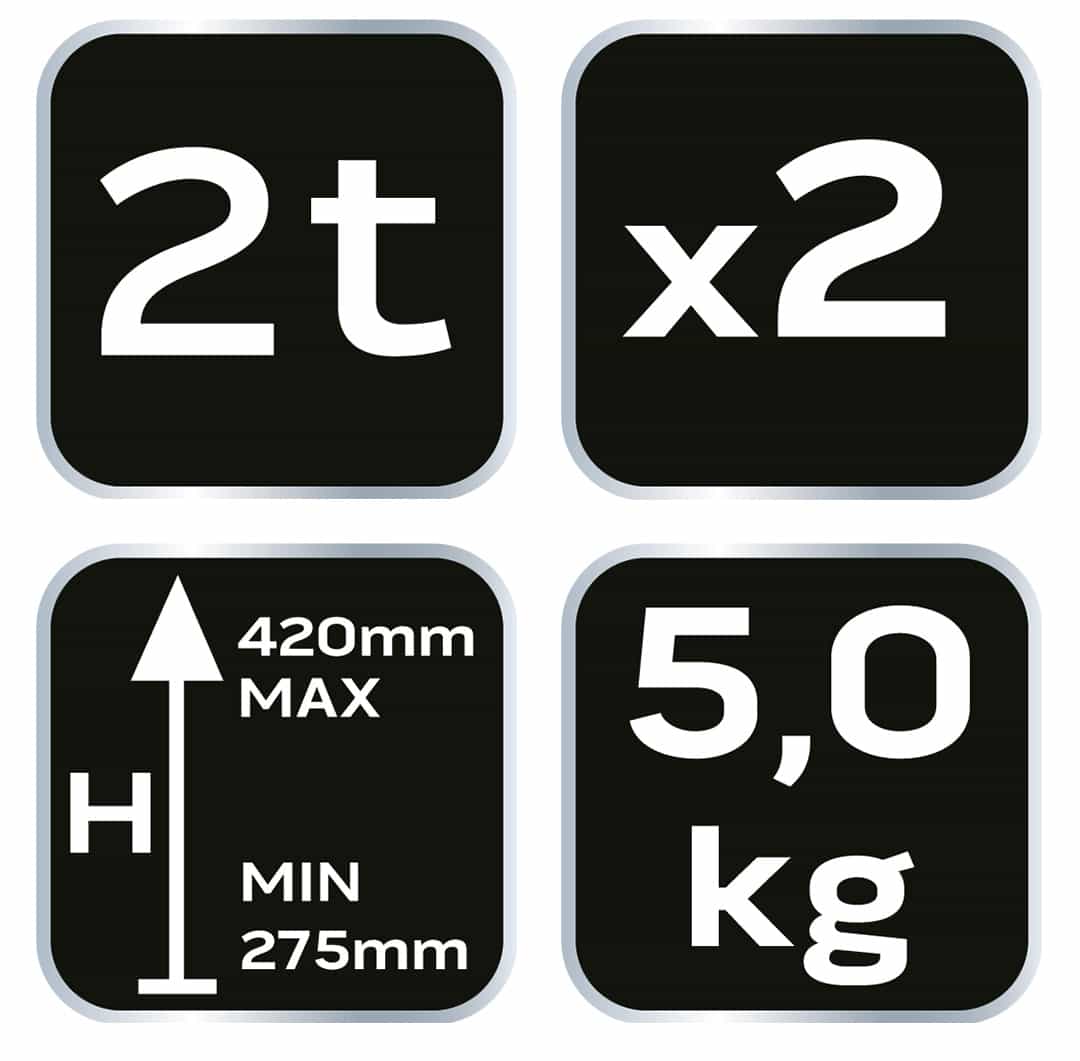 NEO TOOLS Car stands 2 t - safe and solid 6