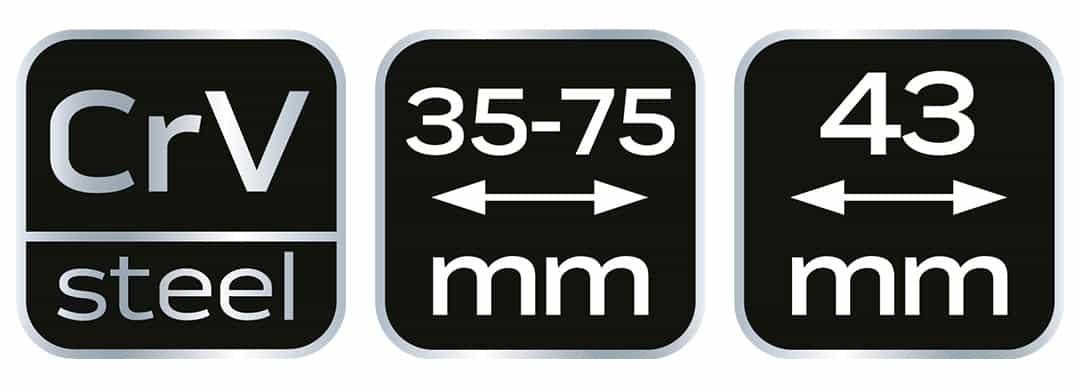 NEO TOOLS Two-arm puller and separator - for bearings and flywheels 5