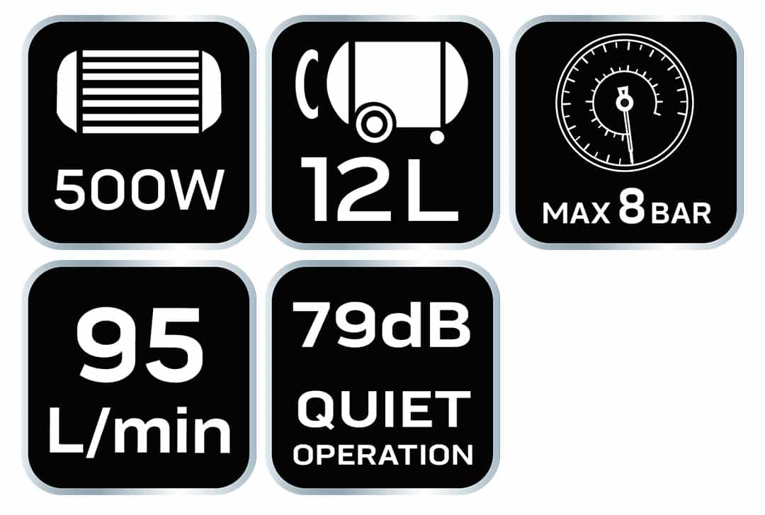 Oil-free compressor 12 l - clean air in hygienic conditions 6