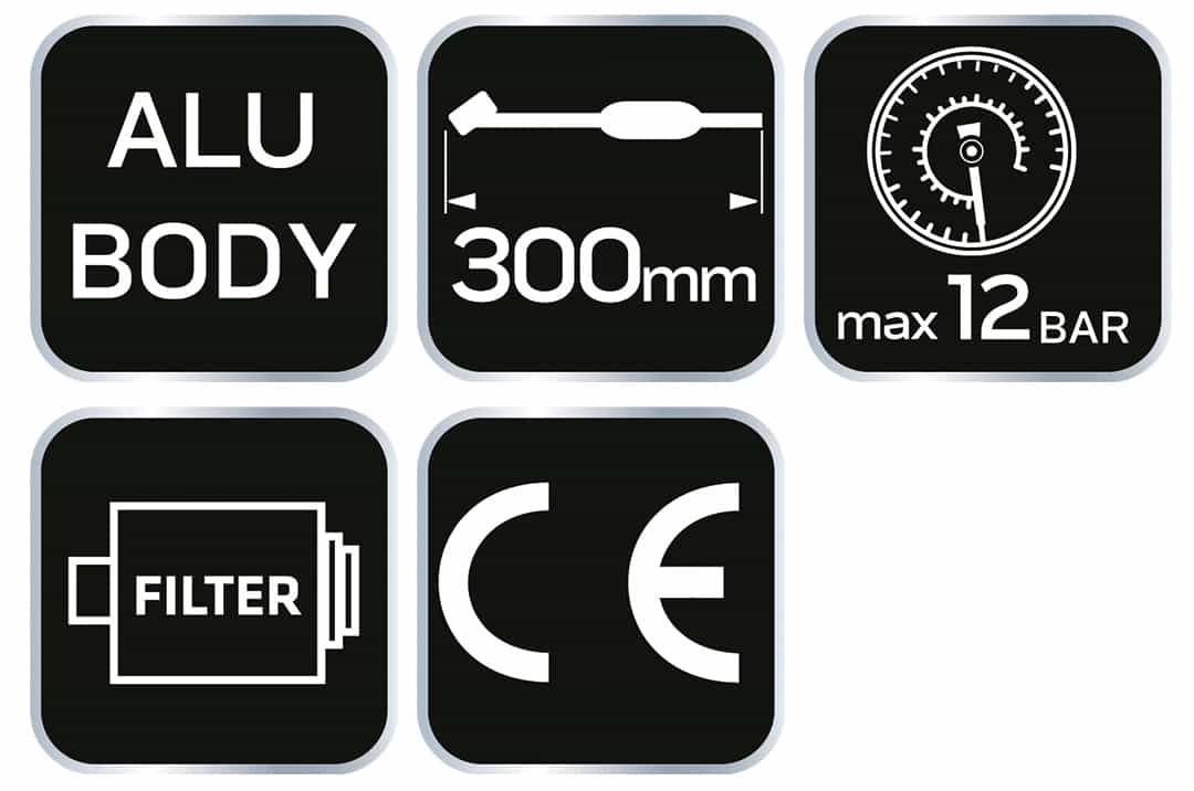 NEO TOOLS Inflating gun with pressure gauge and long nozzle 4