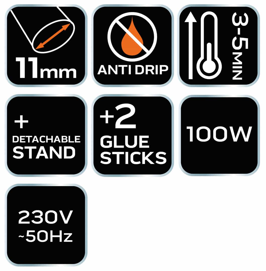 NEO Glue gun 11 mm 100W - reliable tool for gluing 9