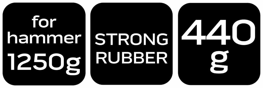 NEO TOOLS Rubber paving overlay for hammer 1.25 kg 5