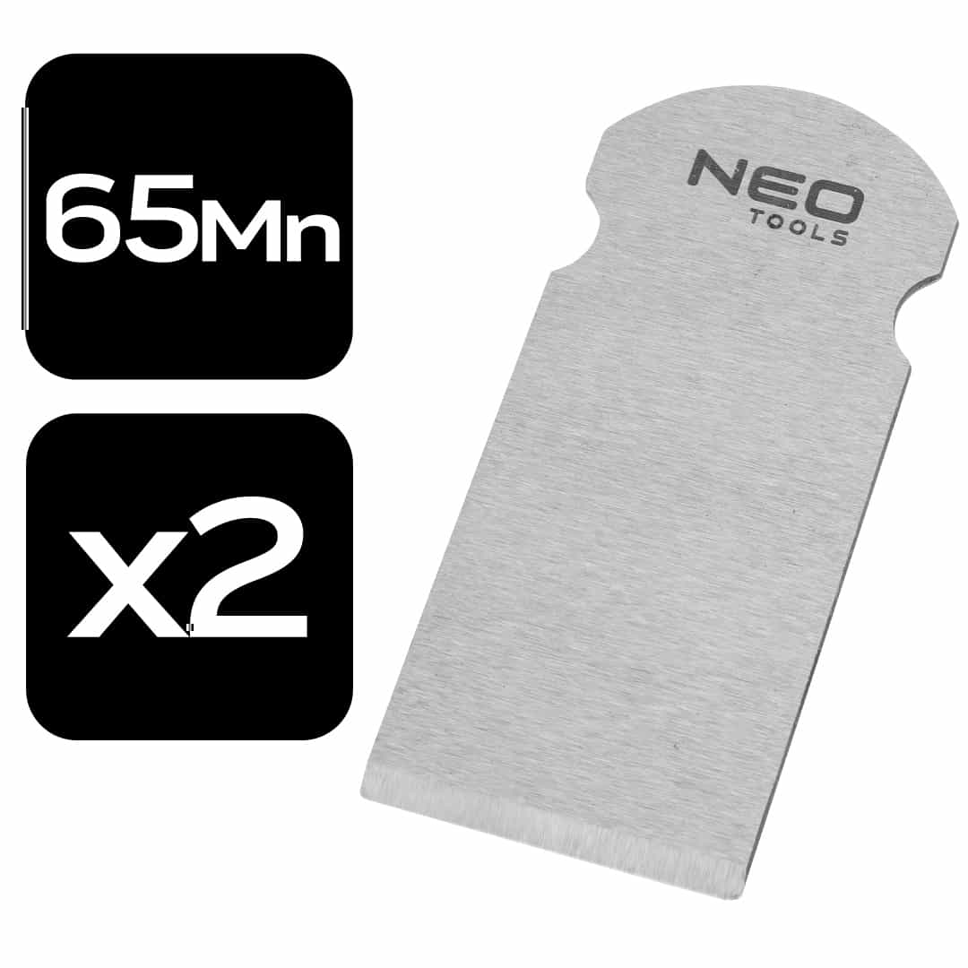 NEO TOOLS Planer Blades for Wood - Replacement, 2 pieces 9