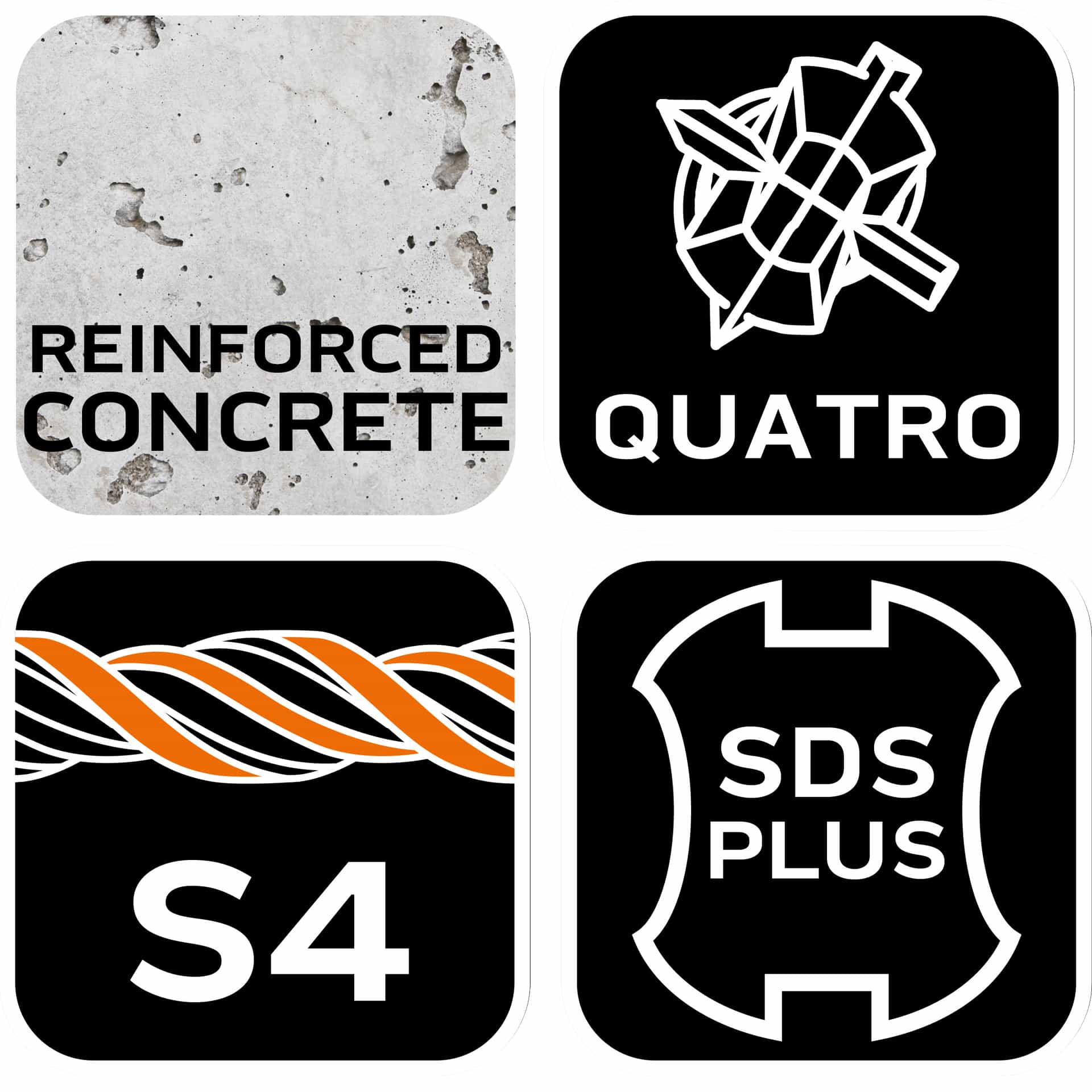 NEO TOOLS Drill bit for reinforced concrete SDS Plus 14 x 210 mm Quatro 3