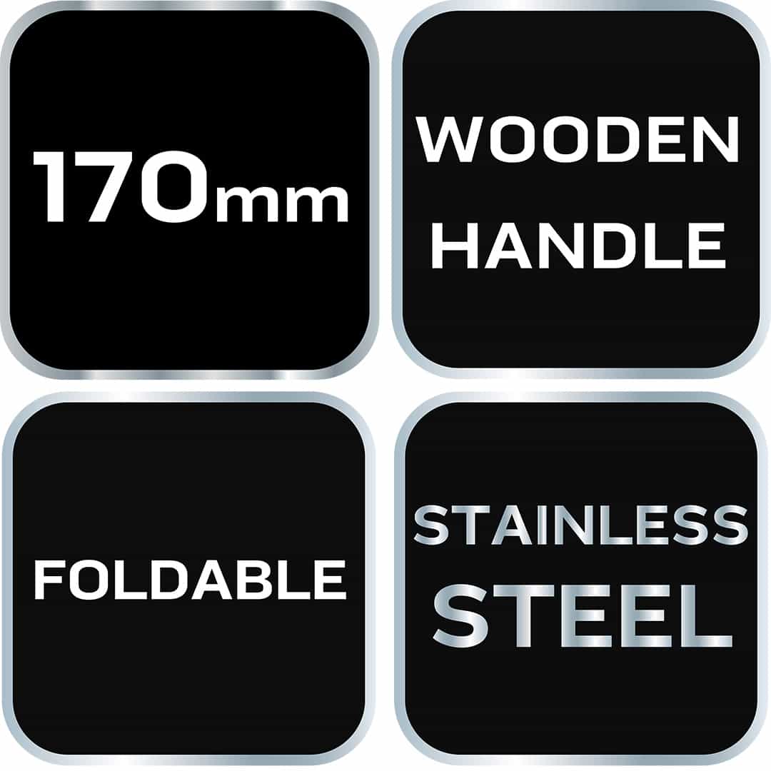 NEO Mounting knife with awl - wooden handle covers, ideal for the workshop 3