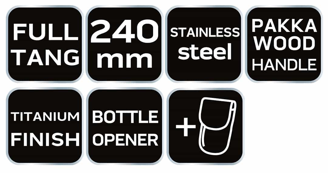 NEO Survival Knife Full-Tang 24 cm - reliable in every situation 9