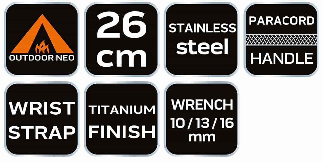 NEO Multifunctional camping axe - reliable tool in the field 9