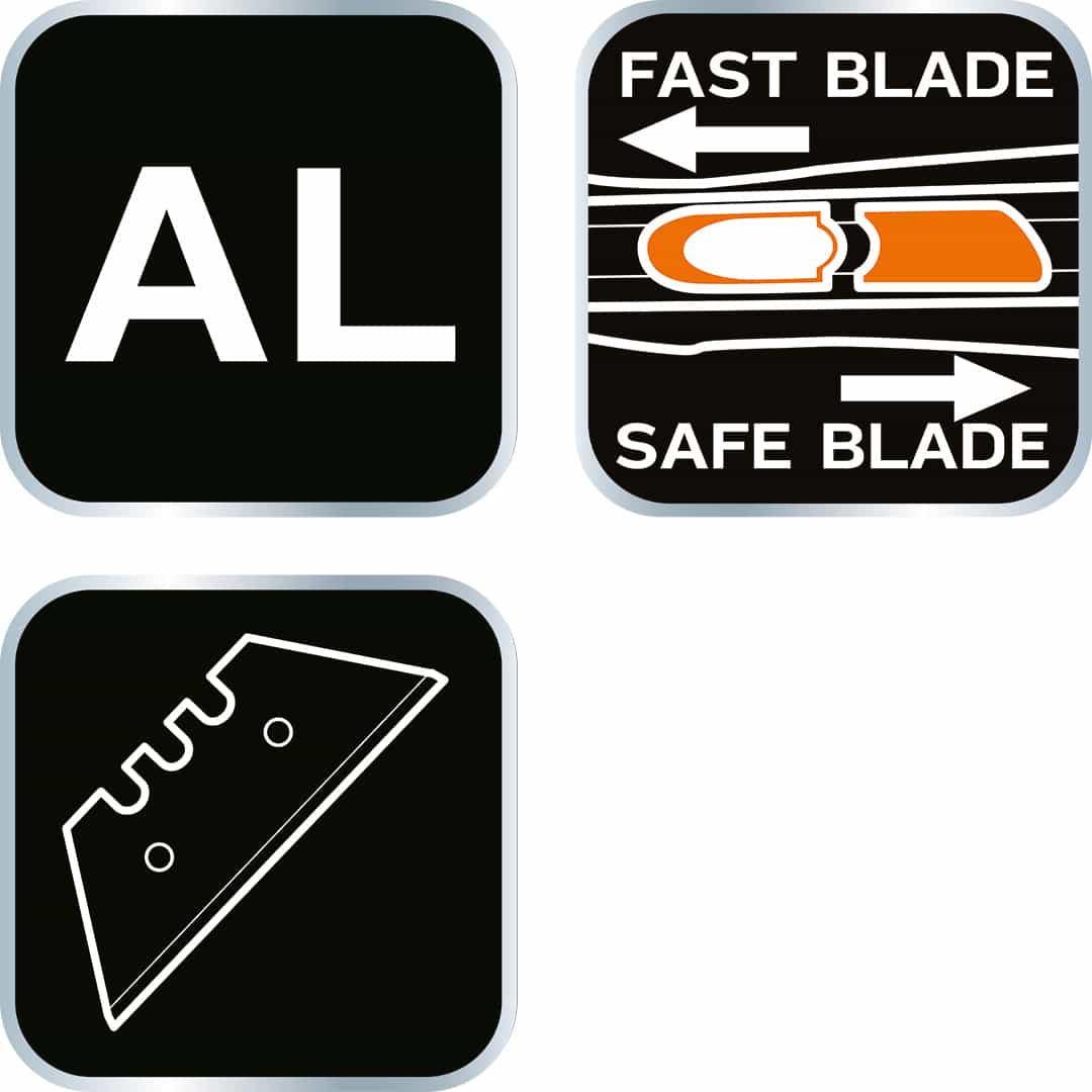 NEO TOOLS Trapezoid Blade Knife - Safe knife with retractable blade 5