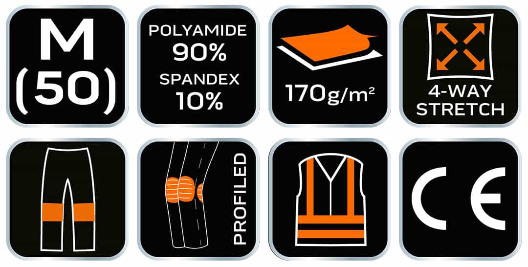 NEO PREMIUM work trousers 4 way stretch size M 3