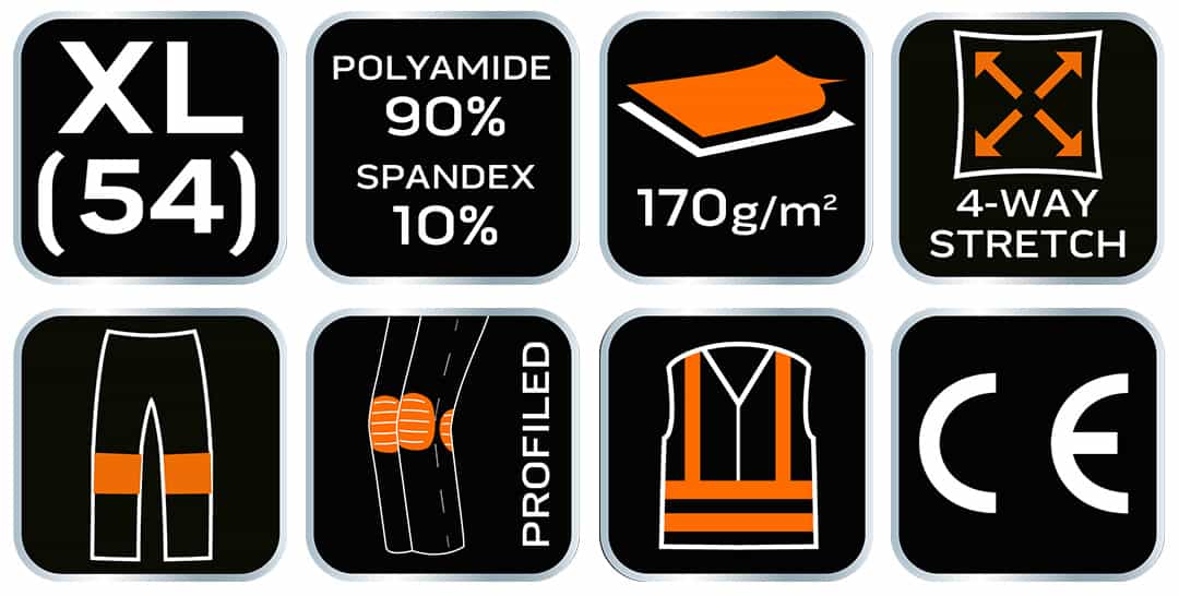 NEO PREMIUM work trousers 4 way stretch size XL 3