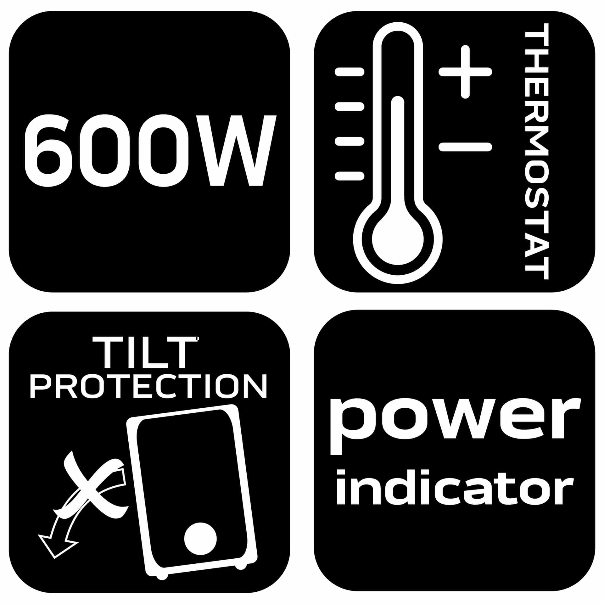 NEO TOOLS Desktop Fan Heater 600W - ideal for heating your desk 10