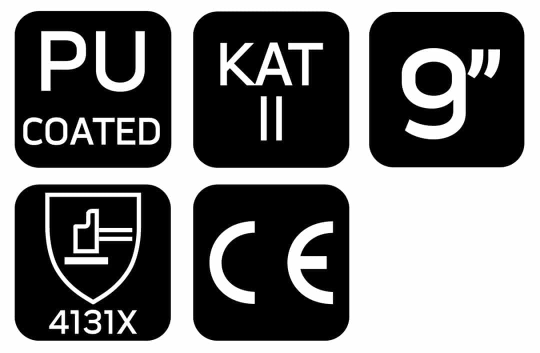 NEO TOOLS Work gloves polyester PU size 9 - hand protection 8