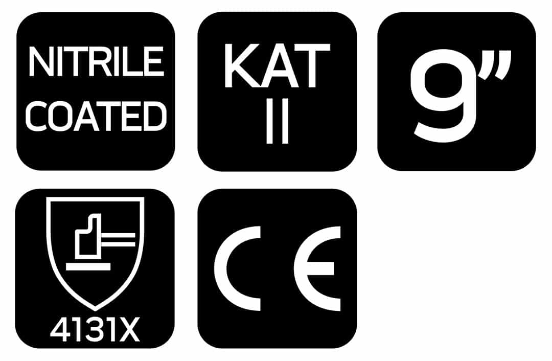 NEO TOOLS Work gloves polyester nitrile coated size 9 8