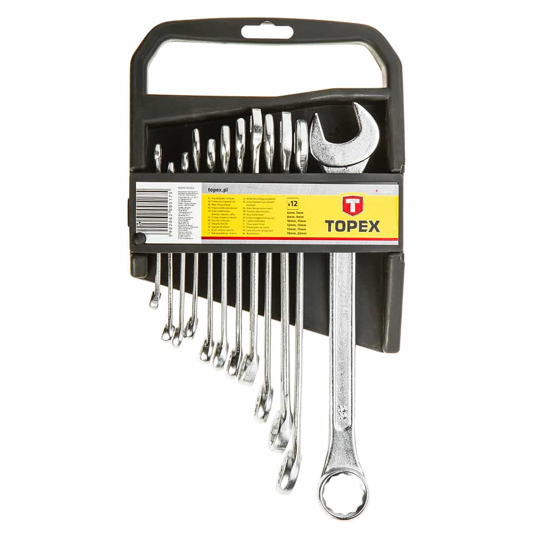 TOPEX Combination wrench set 6-22 mm - 12 pieces for the workshop 2