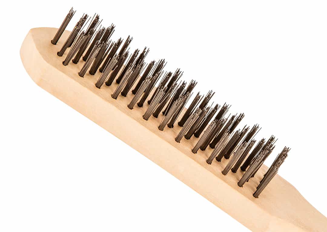 Topex Wire brush 4-row with wooden handle - ideal for the workshop 3