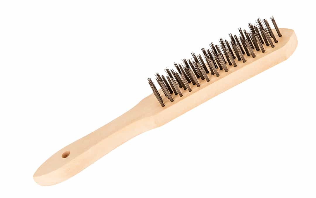 Topex Wire brush 4-row with wooden handle - ideal for the workshop 5