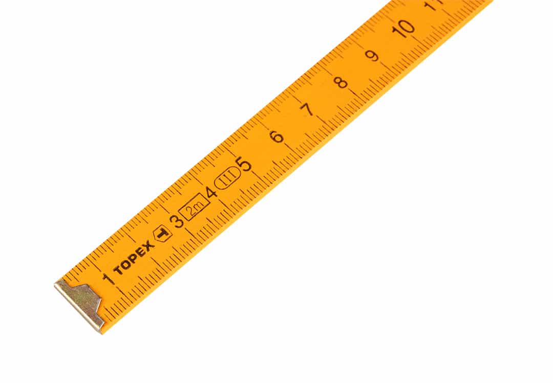 TOPEX Folding wooden ruler 2 m, yellow - reliable in every workshop 3