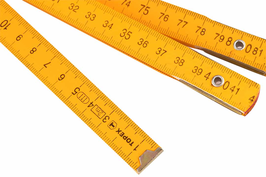 TOPEX Folding wooden ruler 2 m, yellow - reliable in every workshop 4