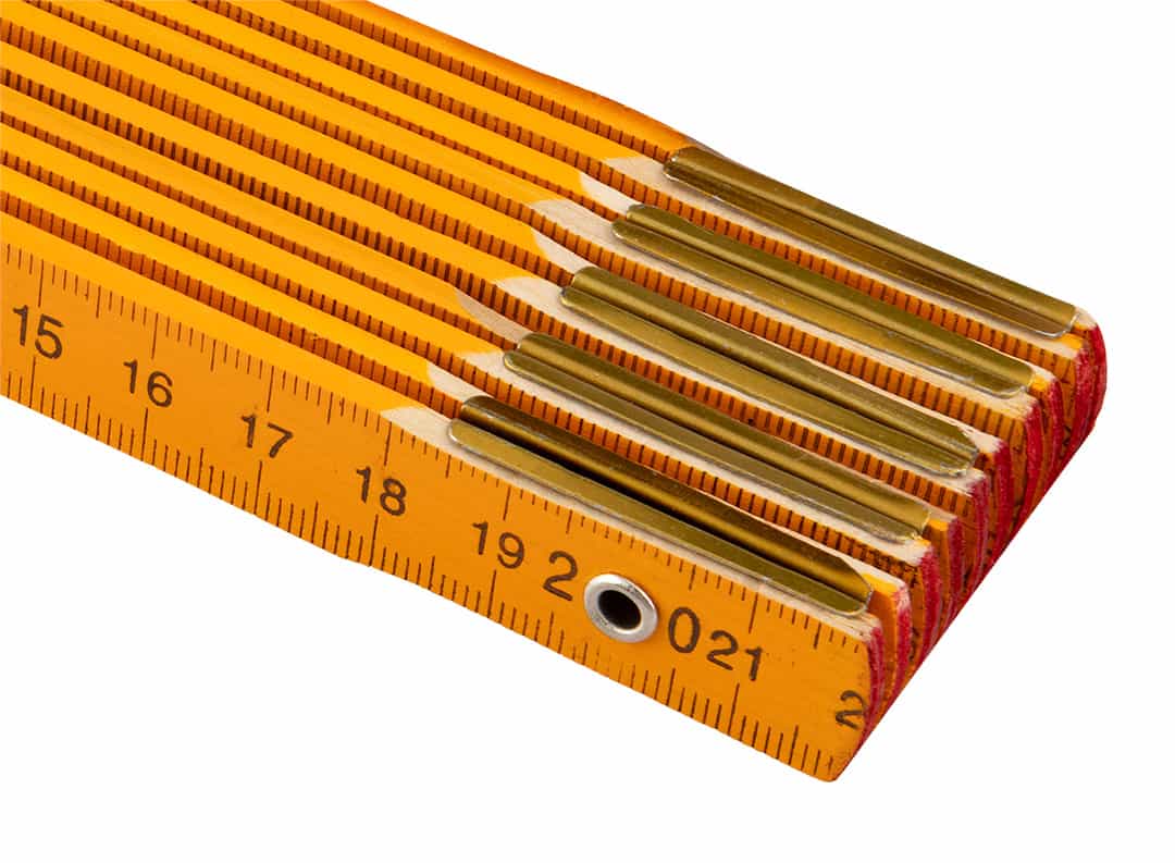 TOPEX Folding wooden ruler 2 m, yellow - reliable in every workshop 5