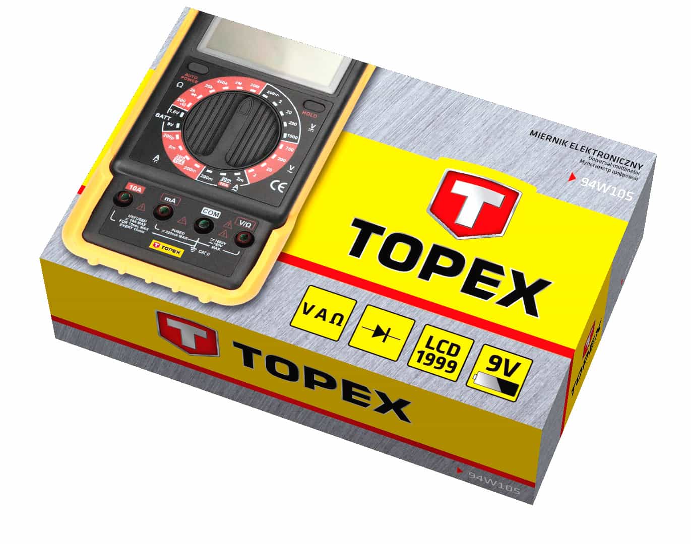 Topex Universal Electronic Meter - ideal for electrical measurements 8
