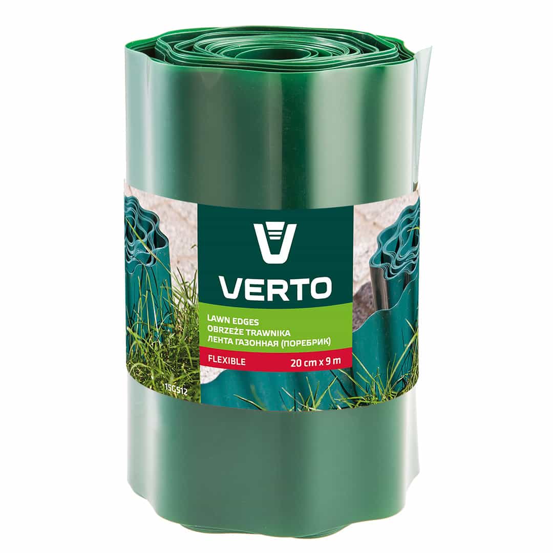 VERTO Lawn edging 20 cm x 9 m, green - aesthetic garden finish 7
