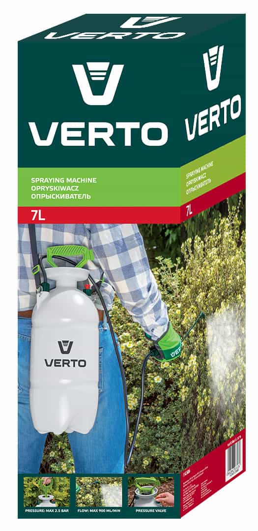 VERTO Pressure sprayer 7L - ideal for your garden 7
