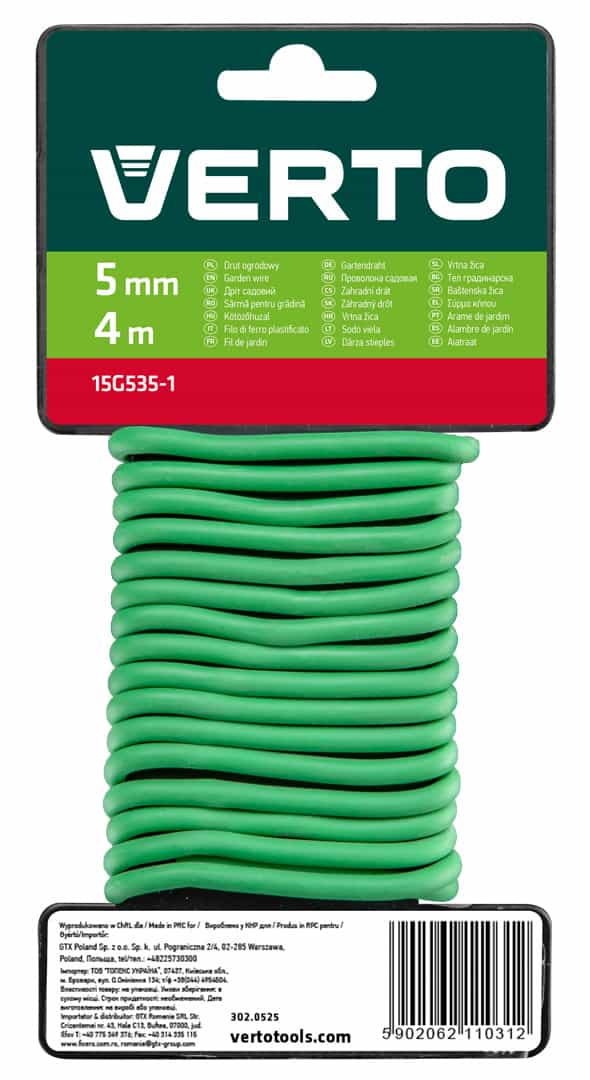 VERTO Garden wire 5 mm, 4 m - reliable support for your plants 6