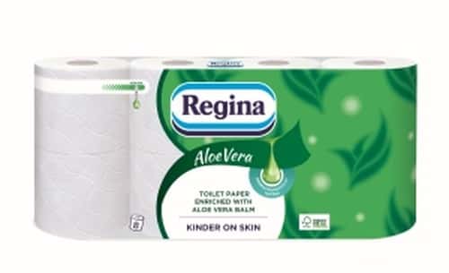 Regina Aloe Vera - 3-ply toilet paper with Aloe Vera, 8 rolls - softness and care