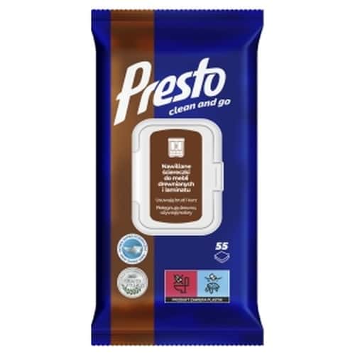 Presto A 55 Moistened wipes for wooden furniture - effective cleaning