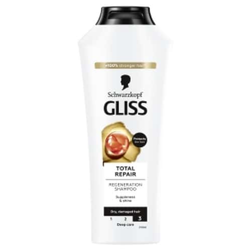 Gliss Total Repair - Shampoo and Conditioner 400 ml for intensive repair