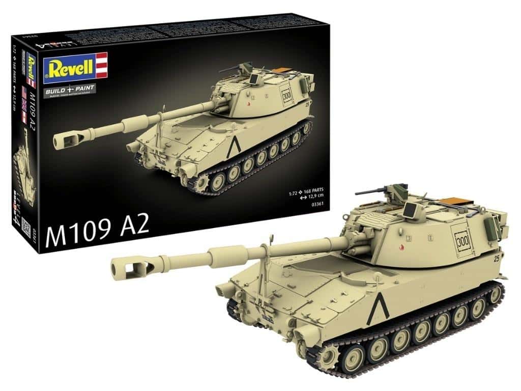 Revell Tank M109 A2 - Self-propelled howitzer for military enthusiasts