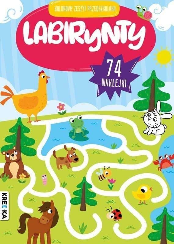Kredka Labyrinths - Exercise book for children developing observation skills