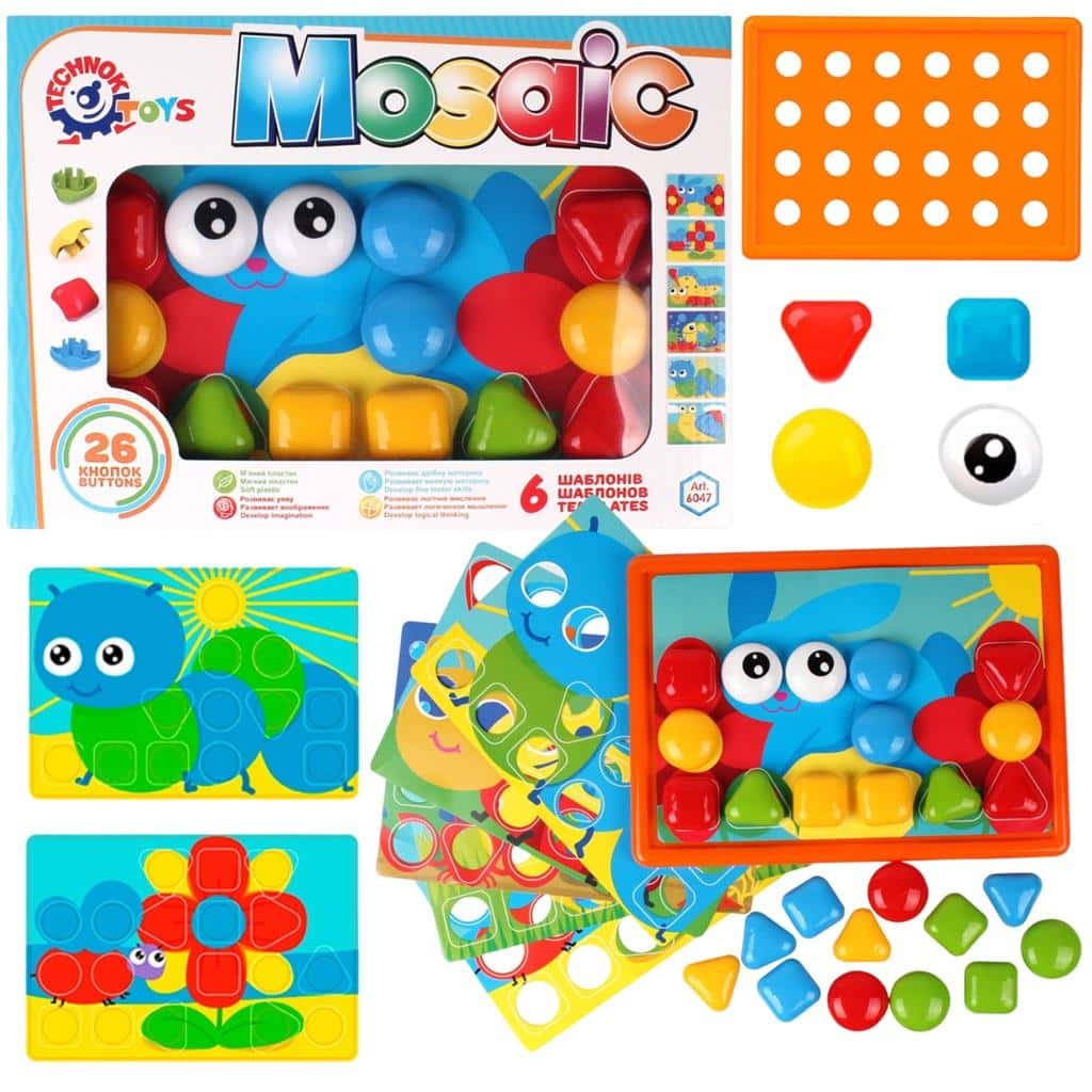 Technok Educational Mosaic - 32 pieces for creative fun
