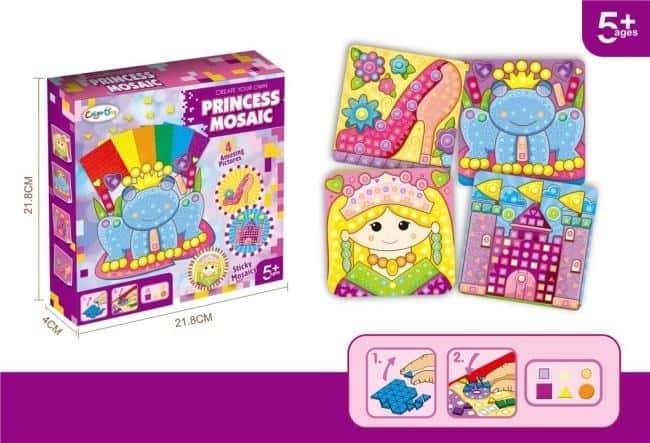 Mosaic - Create Your Own Princess Mosaic - creative fun for kids