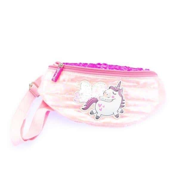 Girabrilla Pink fanny pack with unicorn - ideal for little princesses