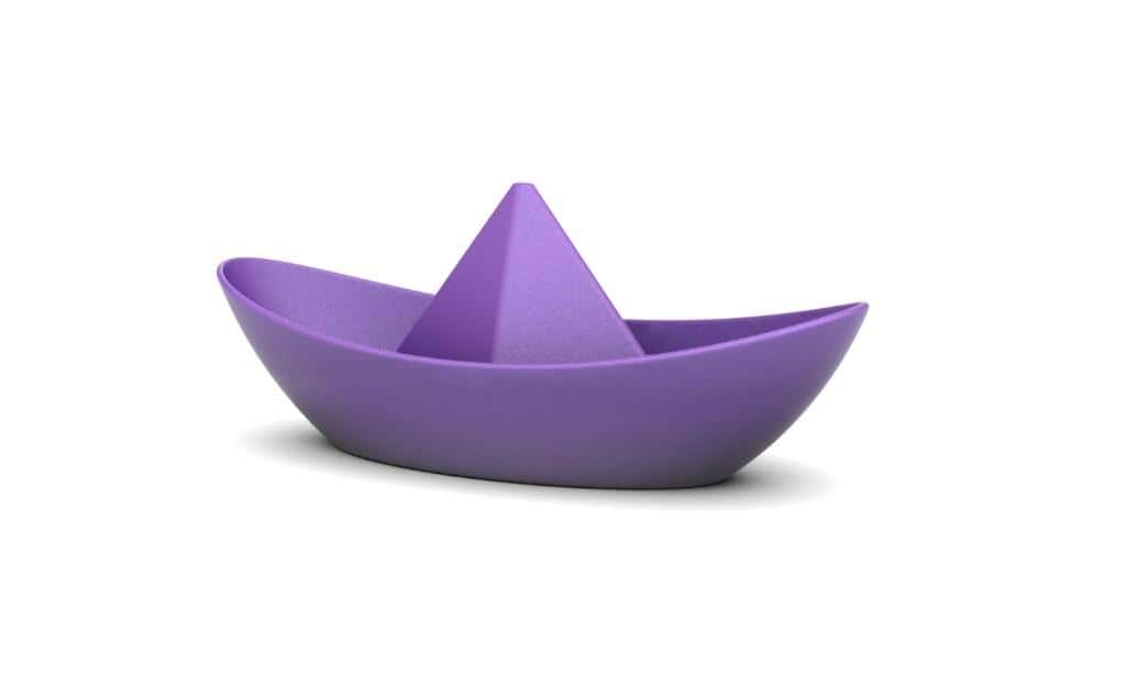 SwiBi Purple Boat - ideal bath toy for children