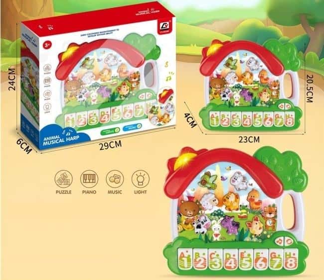 Happy Farm Interactive musical toy with sounds and lights - educational adventure