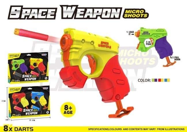 Space Weapon Micro Shoots - Foam dart launcher for kids