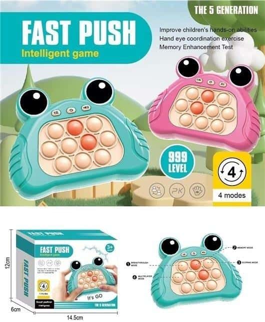Fast Push Pop it frog - dexterity game for kids