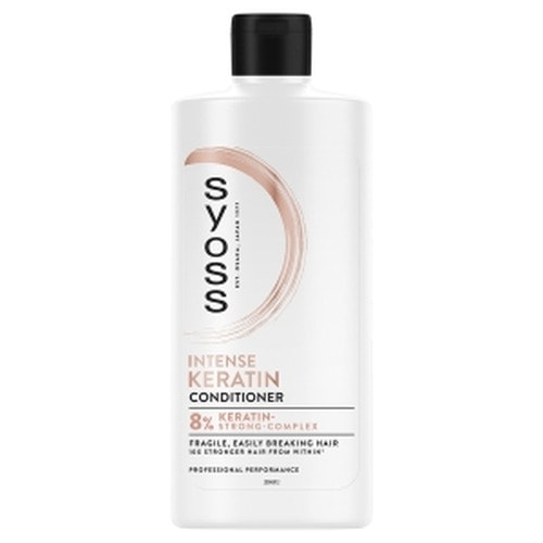 Syoss Intense Keratin - Hair Conditioner with Keratin, 440 ml for intense regeneration