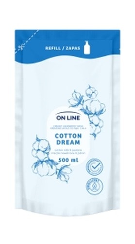 ON LINE Liquid Soap 2in1 Cotton 500 ml - gentle and moisturizing