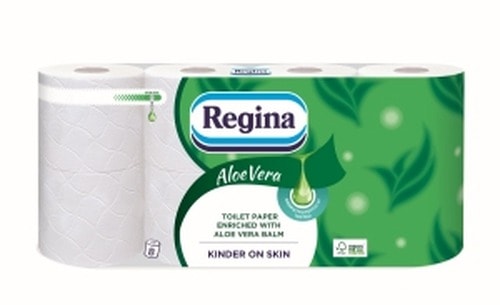 Regina Aloe Vera - 3-ply toilet paper with Aloe Vera, 8 rolls - softness and care