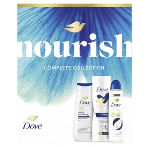 Dove Nourishing Set - Gel, Spray and Balm for comprehensive care