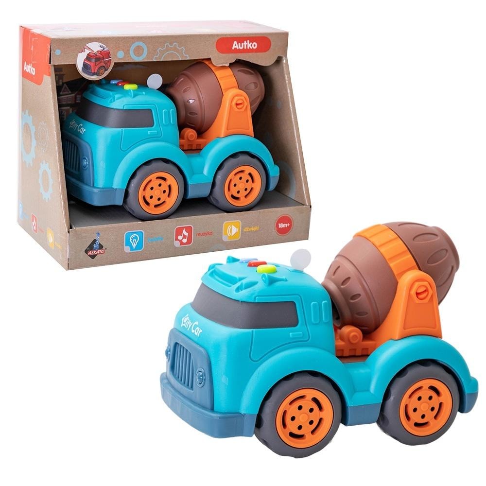 Askato Concrete mixer with light and sound - ideal toy for little builders