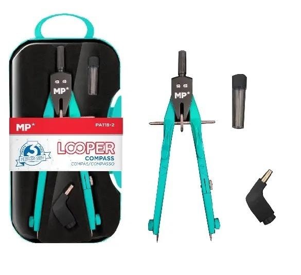 MP Main Paper Compass set school supplies with accessories - precise tool