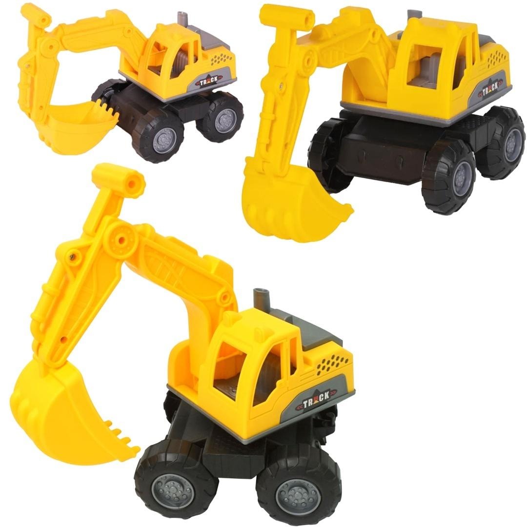 Yellow excavator - perfect toy for a little builder