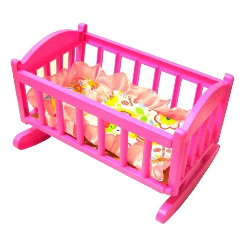 Wooden doll cradle - perfect for playing house